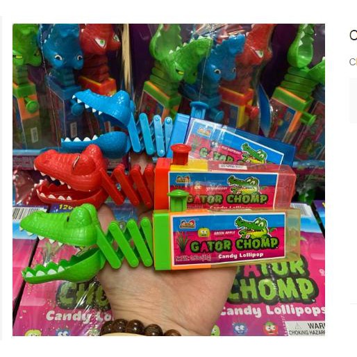 [Sale] Kẹo đồ chơi cá sấu Gator Chomp Mỹ