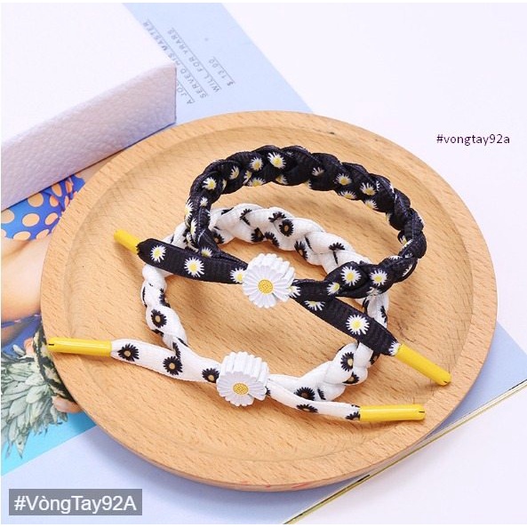 Vòng đeo tay thời trang nam nữ hoa cúc cực đẹp, kiểu dáng thể thao cá tính - MS18