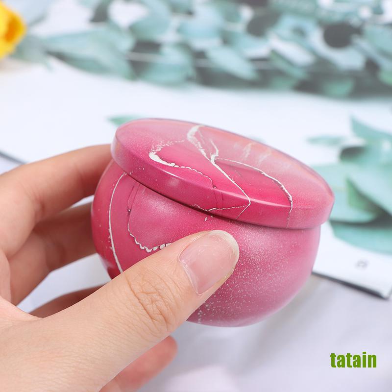 Bộ Hộp Thiếc Đựng Nến / Gia Vị Diy Kèm Giá Đỡ Tiện Dụng