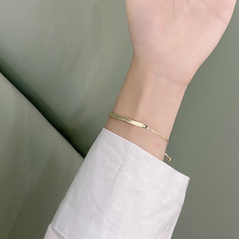 Vòng tay nữ, lắc tay sợi vàng dây rút phong cách hàn quốc - Mely D99 | WebRaoVat - webraovat.net.vn