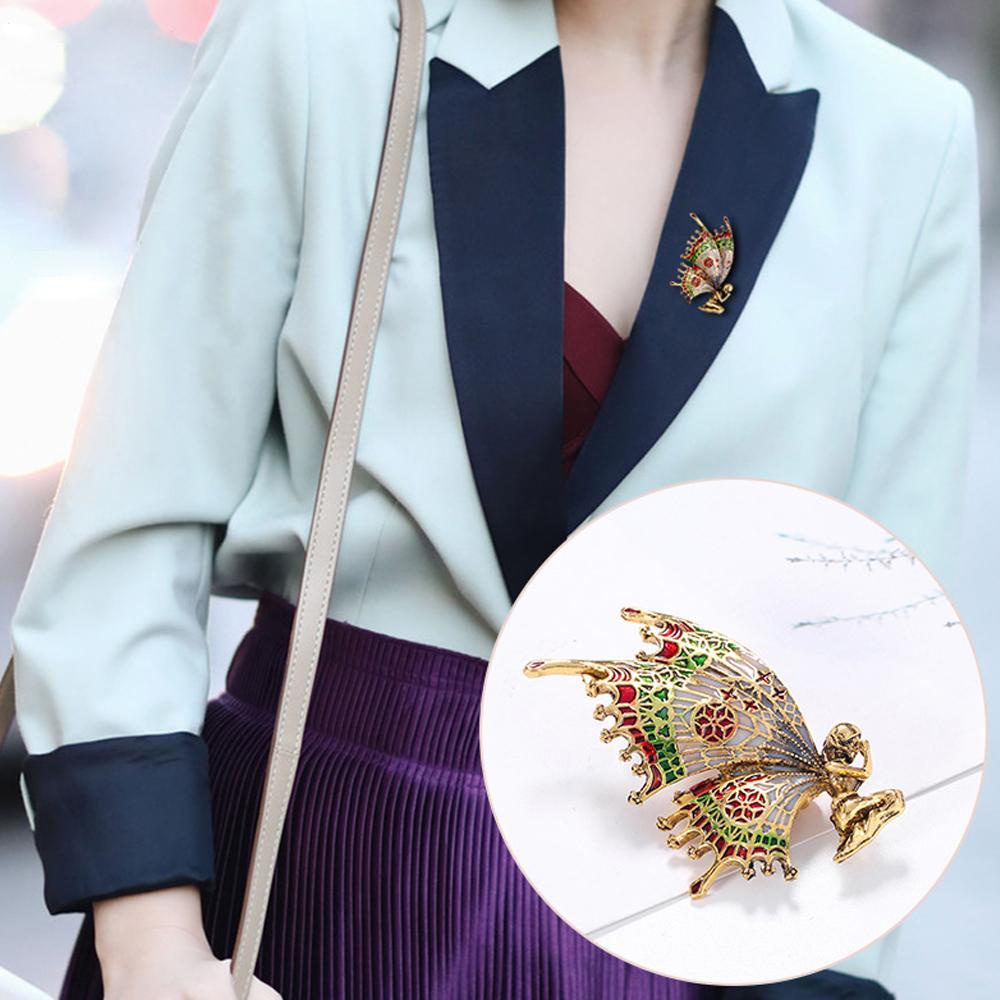 Trâm Cài Áo Hình Cánh Bướm Thời Trang Cho Nữ