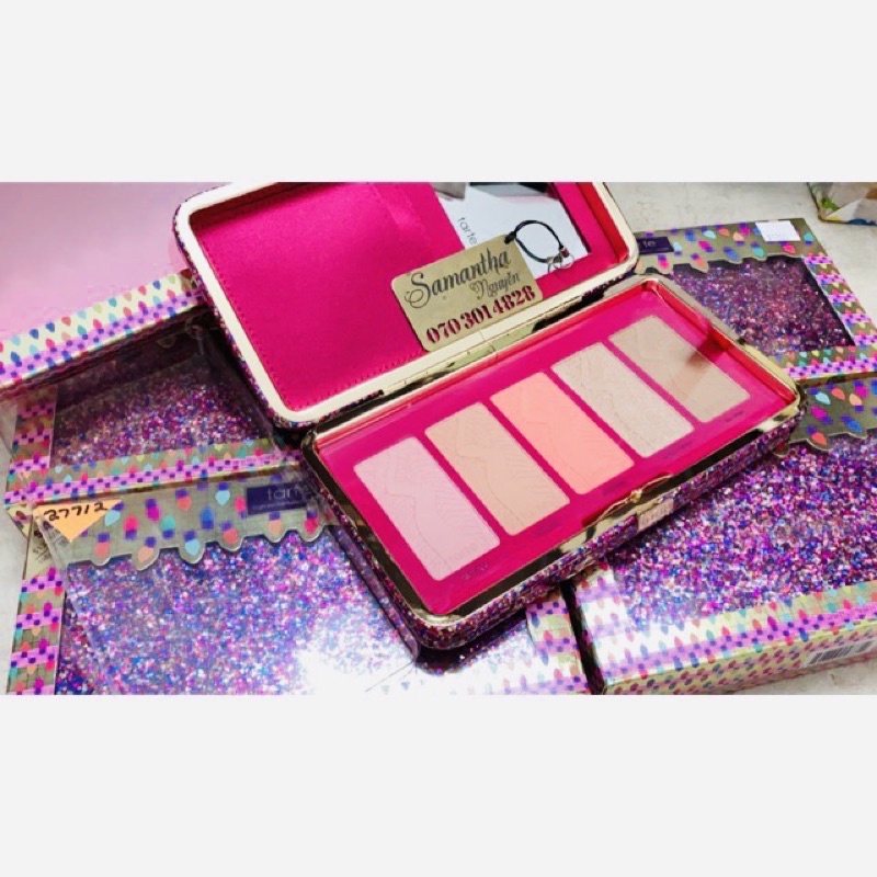 SALE23- bảng phấn má 5 ô Tarte dạng Ví newbox