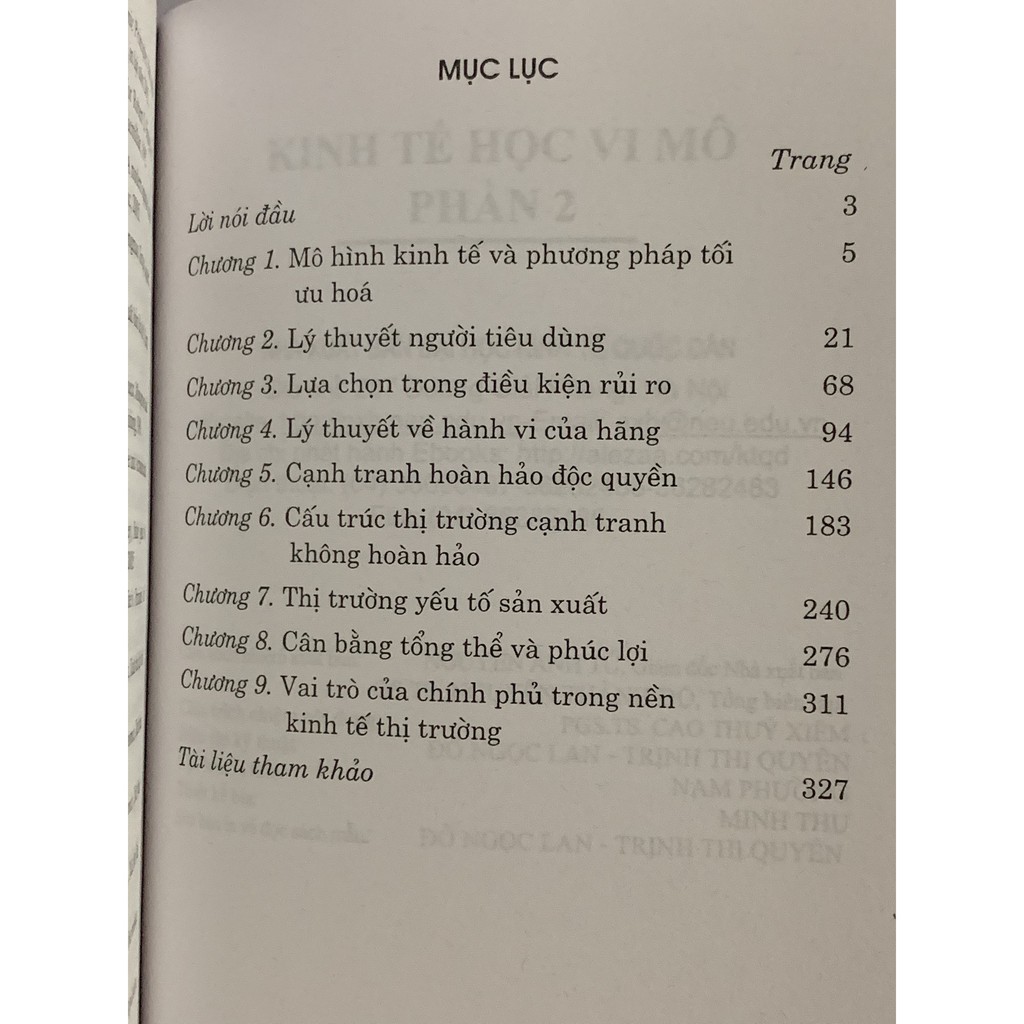 Sách - Kinh Tế Học Vi Mô - Phần 2 ( Cao Thúy Xiêm )