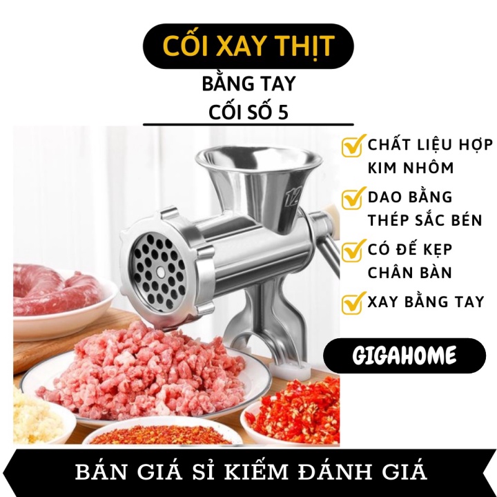 Máy xay thịt bằng tay  ️ GIÁ VỐN Máy xay thịt bằng tay đế kẹp bàn, chất liệu cao cấp không gỉ, an  toàn 5731