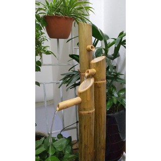 Thác nước phong thủy  tre- Size lớn (60Cm)