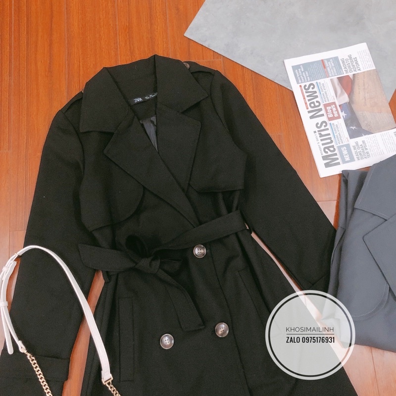 Áo khoác măng tô/ Áo trech coat dáng dài, chất kaki dày dặn | BigBuy360 - bigbuy360.vn