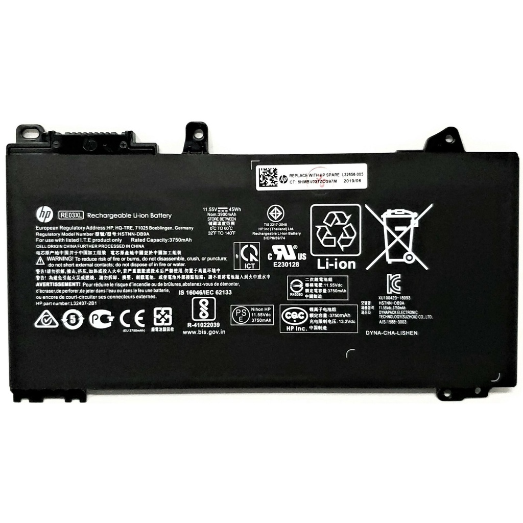 (BATTERY) PIN LAPTOP HP 440 G6 RE03XL (ZIN) (3 CELL) dùng cho Probook 430 G6, 440 G6, 450 G6, RE03XL