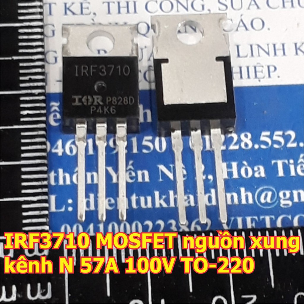 5 con IRF3710 3710 MOSFET nguồn xung kênh N 57A 100V TO-220 kde6339