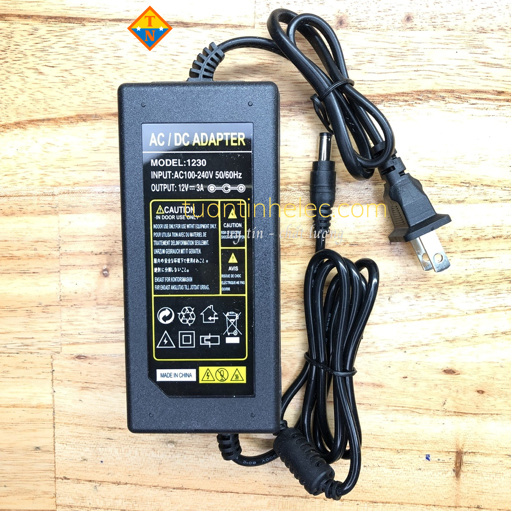 Nguồn 12Vdc các loại 0.5A, 2A, 3A, 5A