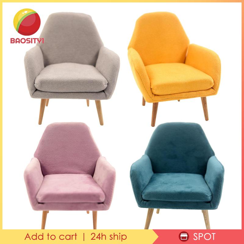 Ghế Sofa Gỗ Trang Trí Nhà Búp Bê Tỉ Lệ 1 / 6