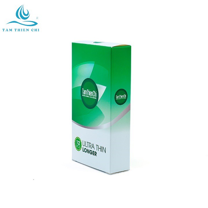Bao cao su Tâm Thiện Chí Ultrathin Longer mỏng kéo dài hộp 12 cái