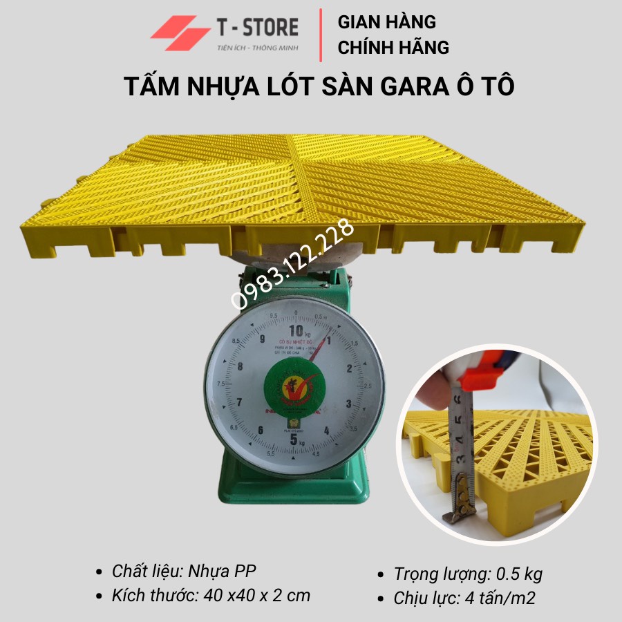 Tấm Lót Sàn Nhựa PP Cao Cấp Dành Cho Gara, Tiệm Rửa Xe, Tiệm Sửa Xe, Trung Tâm Chăm Sóc Xe Chuyên Nghiệp