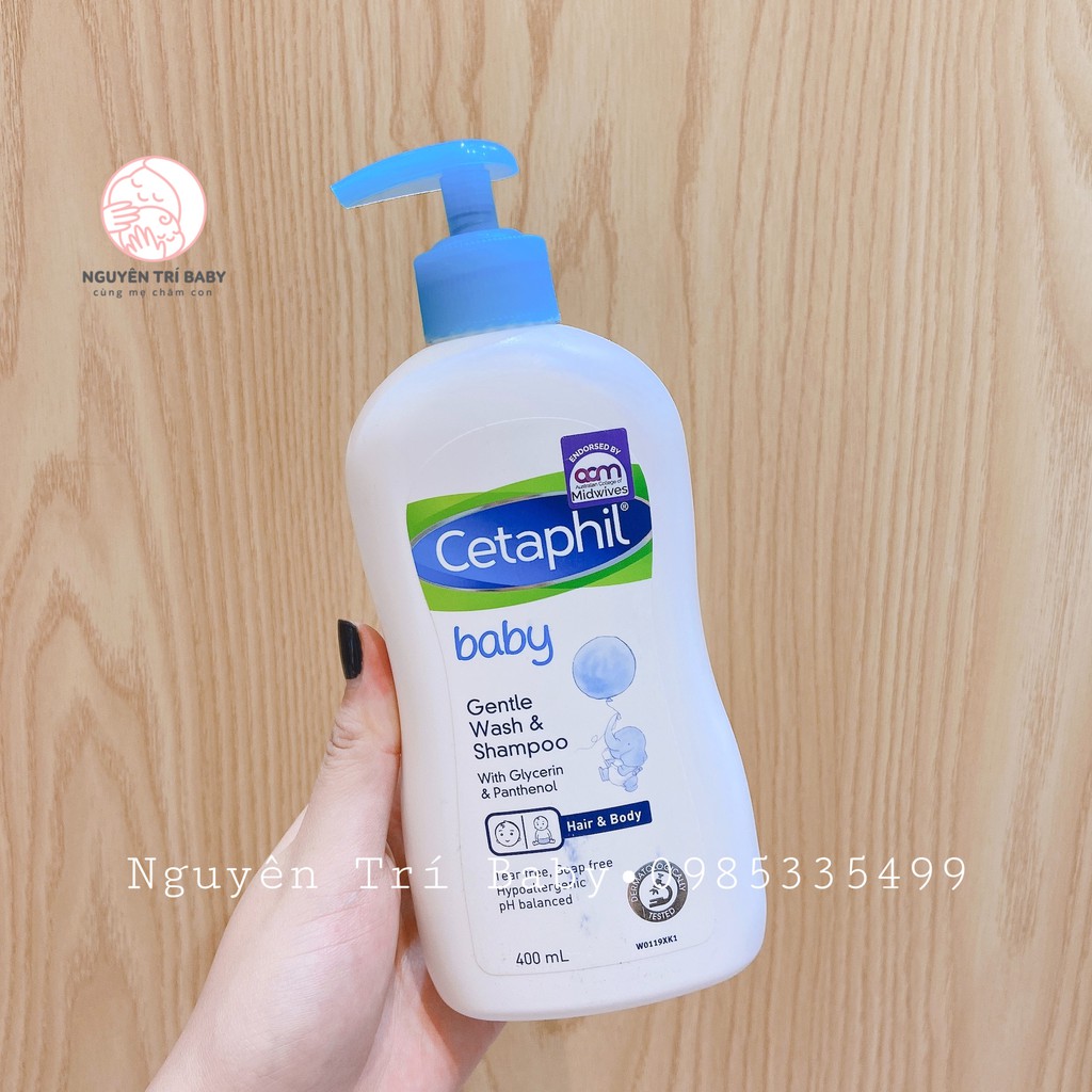 Sữa tắm gội 2 trong 1 Cetaphil Baby Gentle Wash &amp; Shampoo