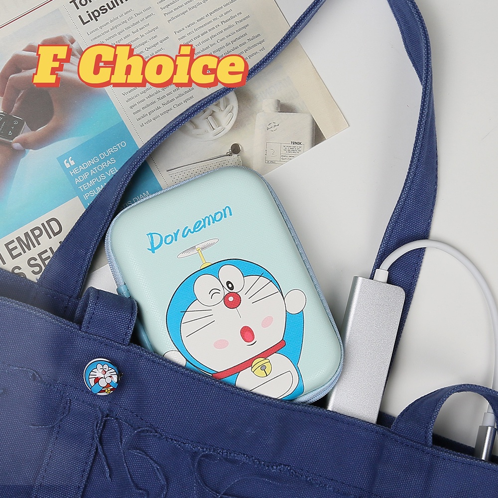 Túi Đựng Dây Cáp / Đồ Dùng Trang Điểm / Dây Sạc USB Họa Tiết Hoạt Hình Dễ Thương Tiện Dụng Mang Theo Du Lịch