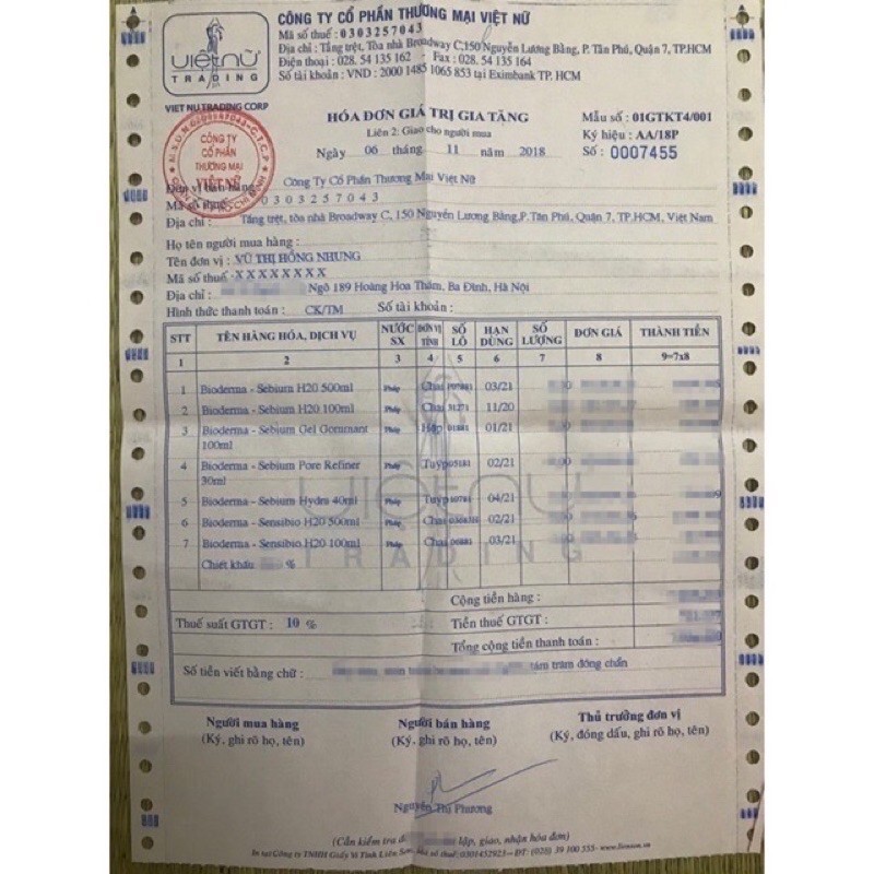 Nước tẩy trang bioderma H20 500ml (có bill) | BigBuy360 - bigbuy360.vn