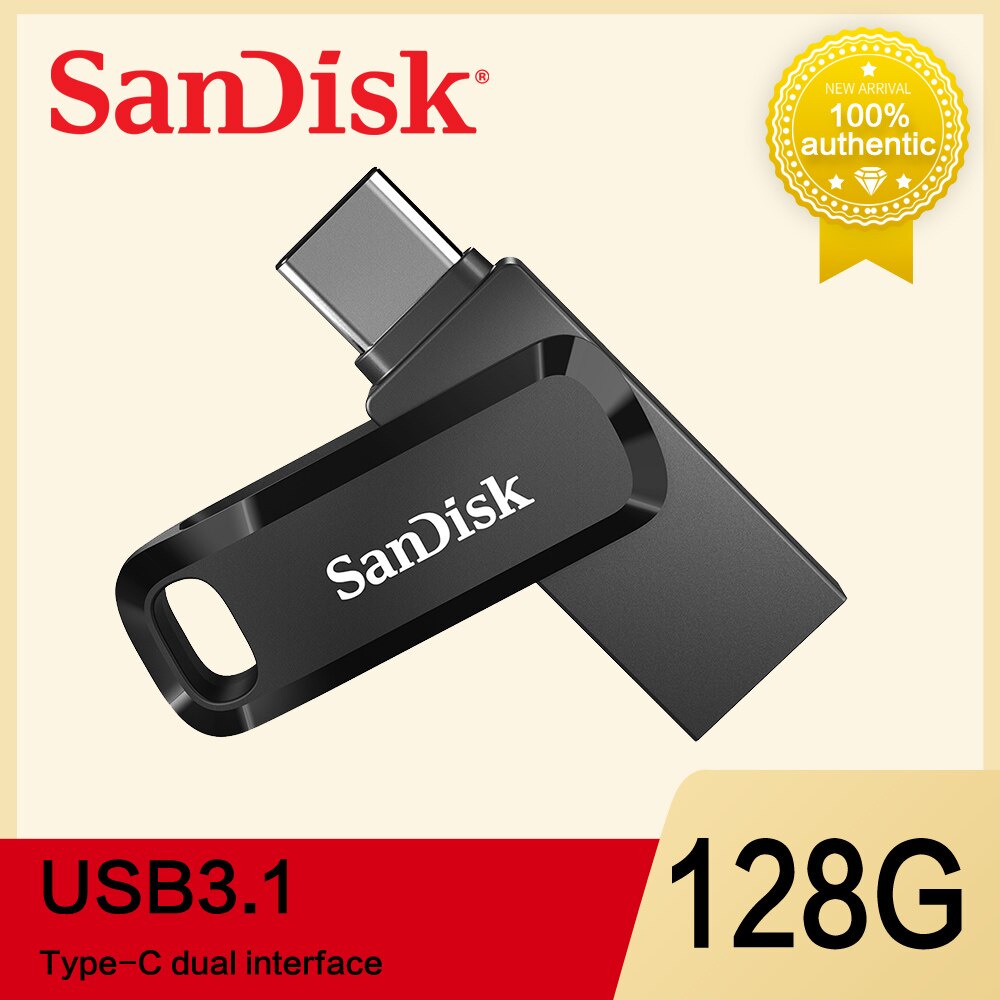 SANDISK Usb Ổ Đĩa Nhám Hai Mặt 32gb 64gb 128gb 256gb Loại c Cho Điện Thoại android