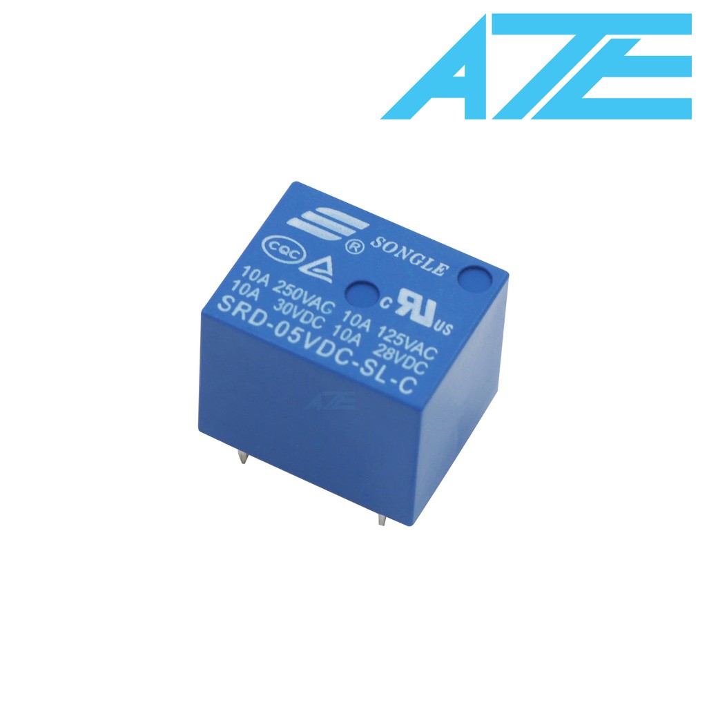 RELAY 5V 10A 5P SRD SONGLE - (6F6 - 1)