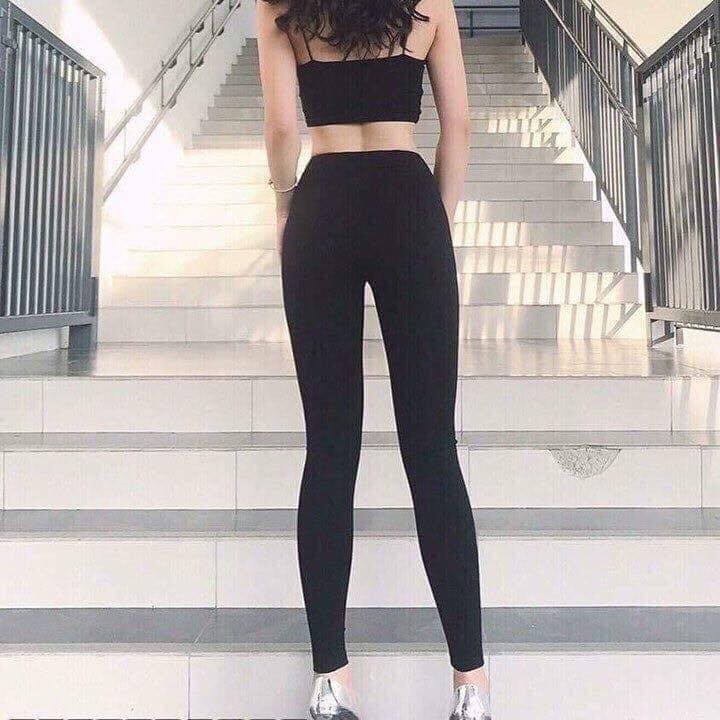 Quần legging nâng mông gen bụng ❤️ FREESHIP ❤️ quần legging cạp 6cm siêu cao