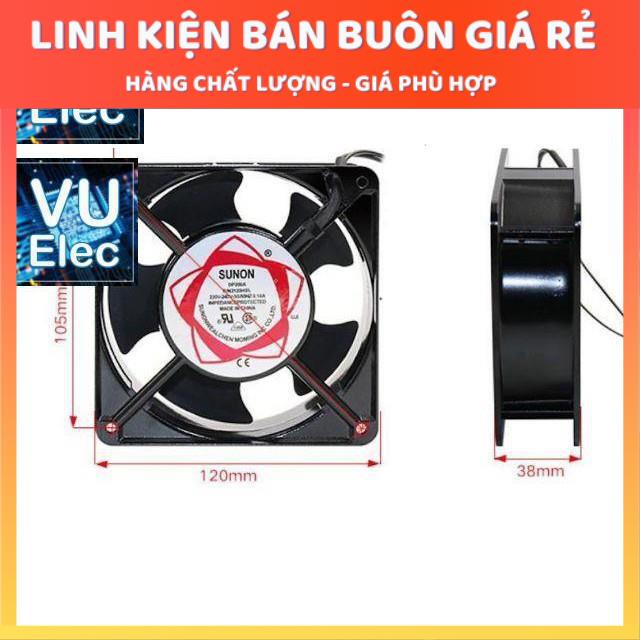 Quạt Tản Nhiệt 220V DP200A 12x12x3.8CM Quạt Hút Mùi, Quạt Tản Nhiệt