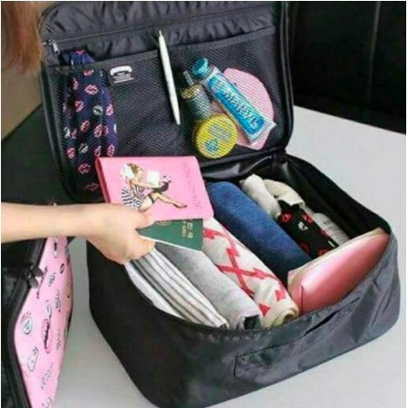 Túi du lịch chống thấm có đai gài hành lý (size 40x30cm)