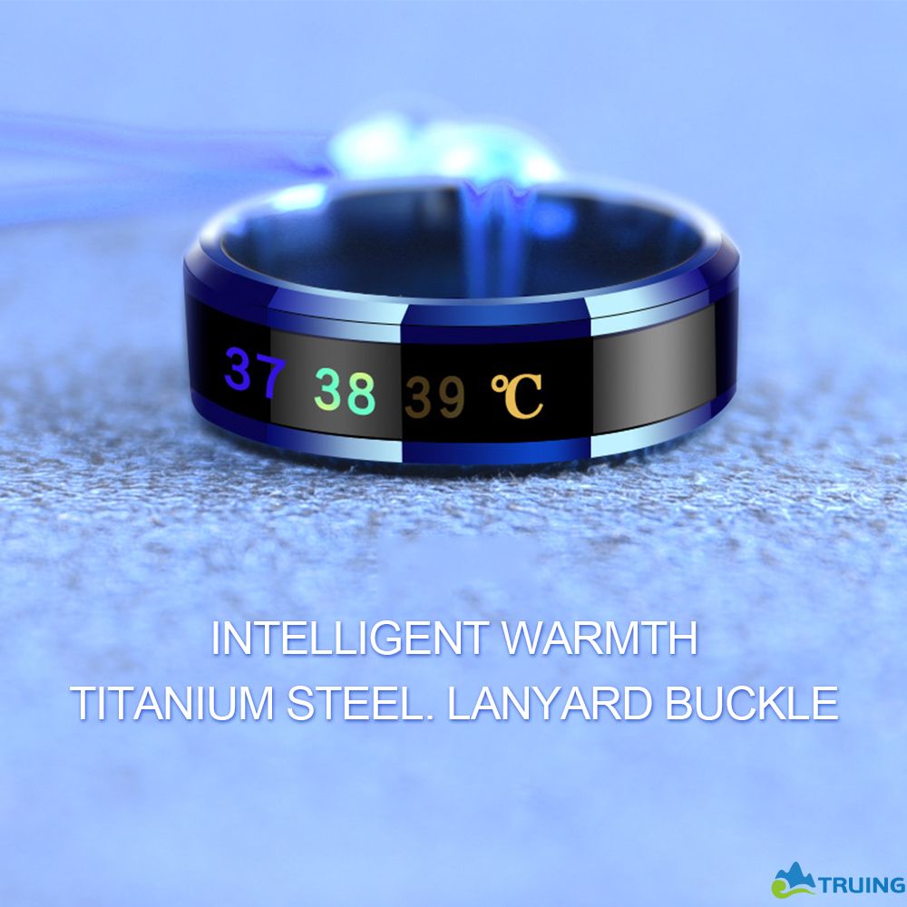 ✿ Intelligent temperature measuring mobile phone lanyard finger ring buckle TRUING