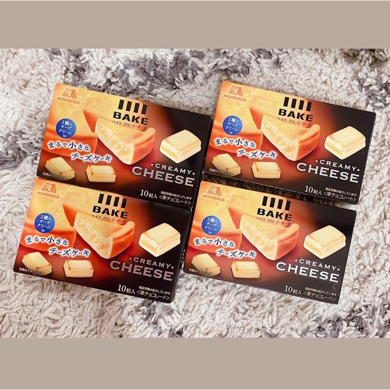 Bánh phô mai nướng MORINAGA thơm ngon giòn béo - hộp 45 gram