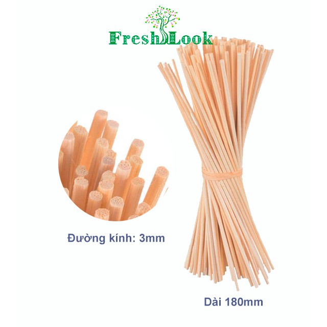 Que khuếch tán tinh dầu cỏ mây FreshLook- Combo 10/20 que 180mm