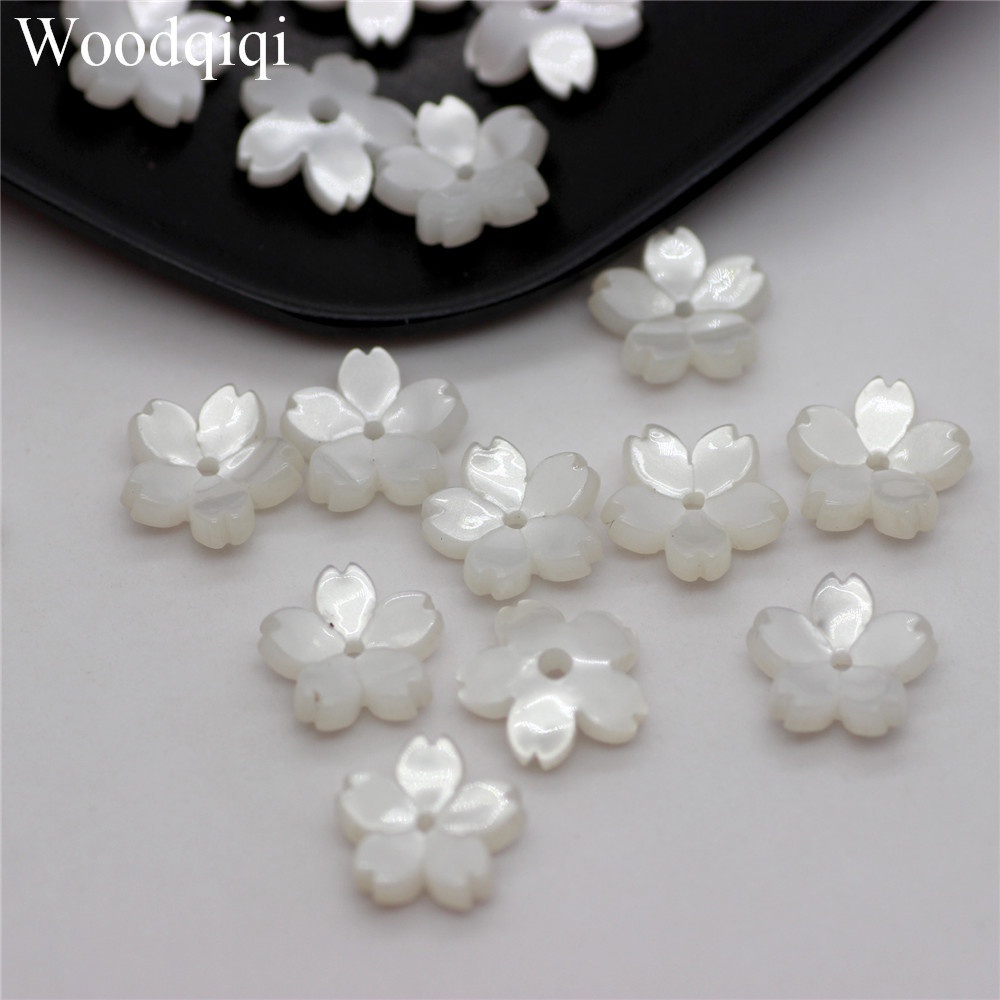 Bộ 20 hạt làm trang sức thời trang hình hoa anh đào 3D
