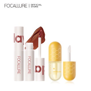FOCALLURE Đất sét mềm và mượt Son môi + Dầu dưỡng ẩm cho môi