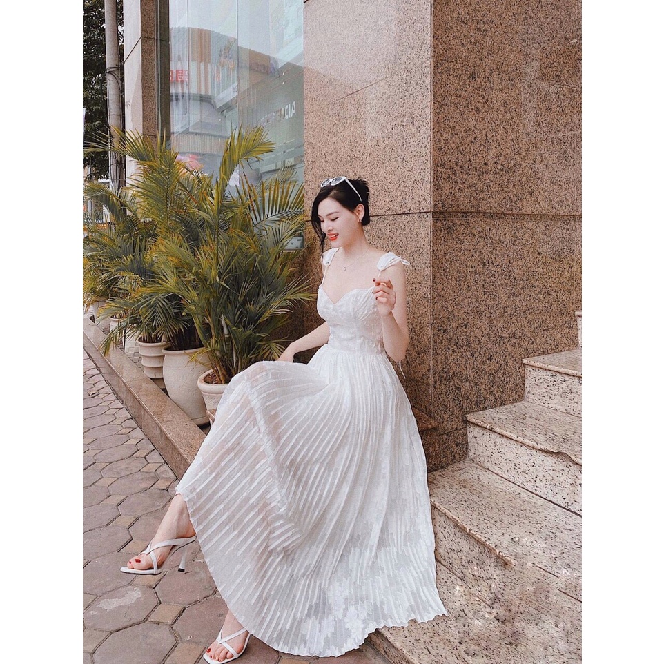 Đầm maxi thiết kế cao cấp_đầm midi hai dây