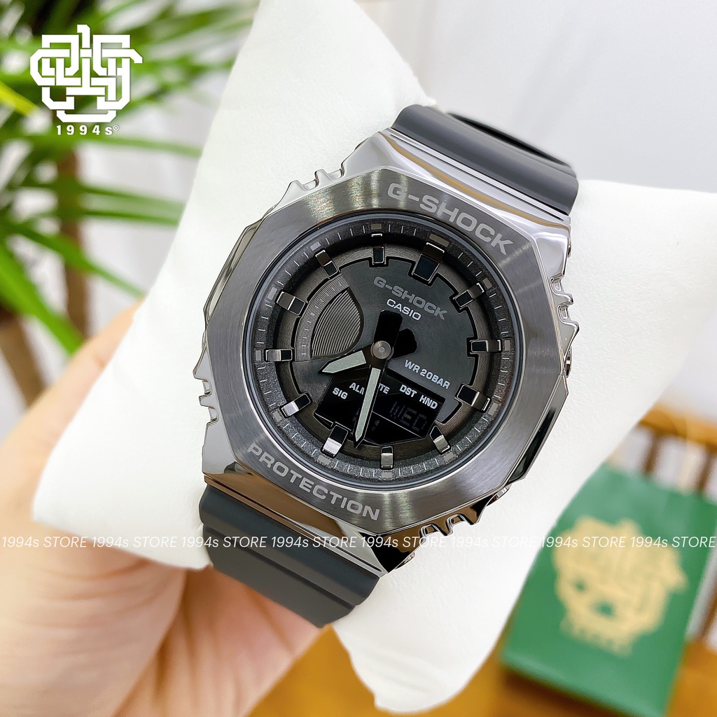 Đồng hồ unisex Casio G-Shock GM-S2100B-8A chống va đập, chống nước 200m, hàng chính hãng