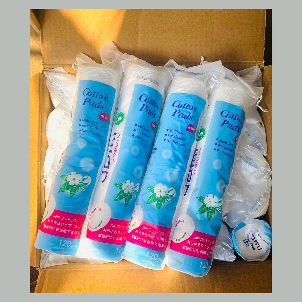 Bông Tẩy Trang Jomi Cotton Pads Nhật 120 miếng