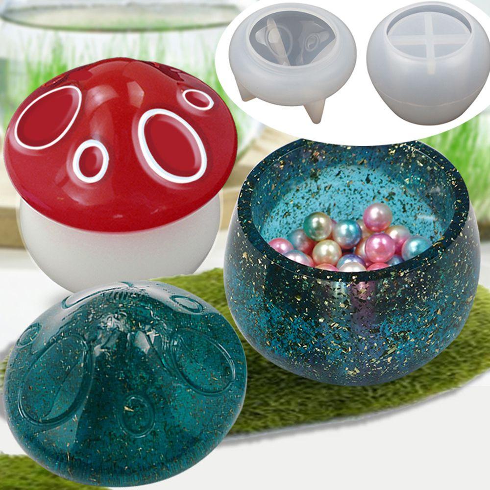 Khuôn Silicone Làm Hộp Đựng Trang Sức Hình Cây Nấm