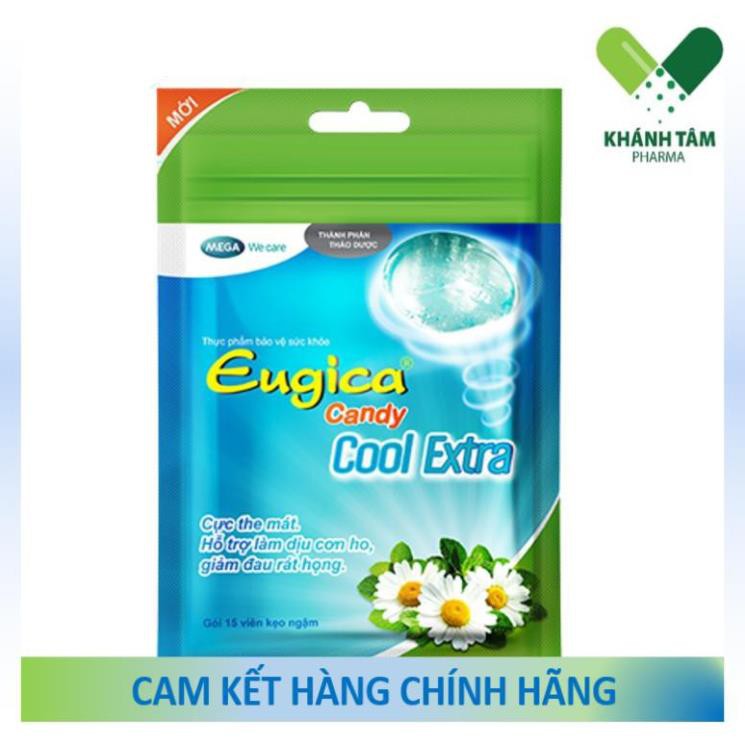 ! Kẹo Eugica Candy - Eugica Candy Cool Extra (Bịch 15 viên)