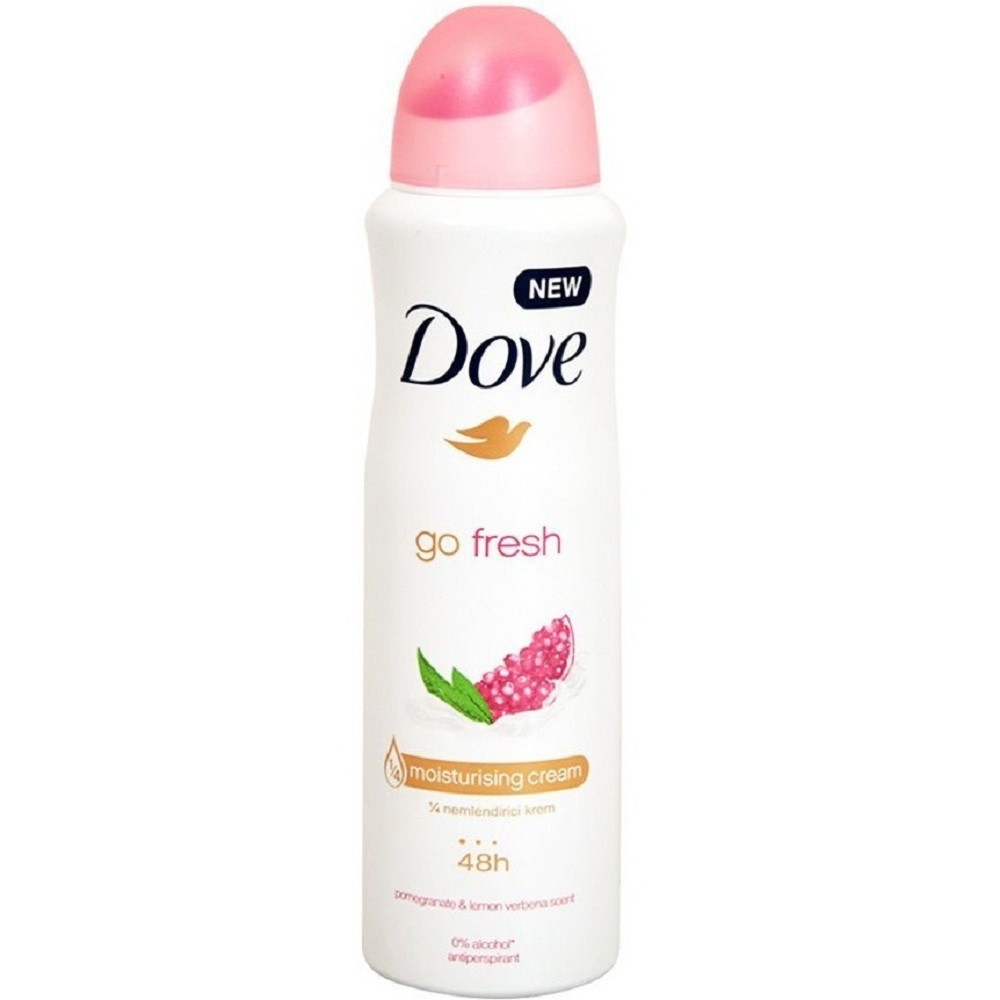 Xịt khử mùi Dove Go Fresh hương Lựu 48h 150 ml- Chính Hãng