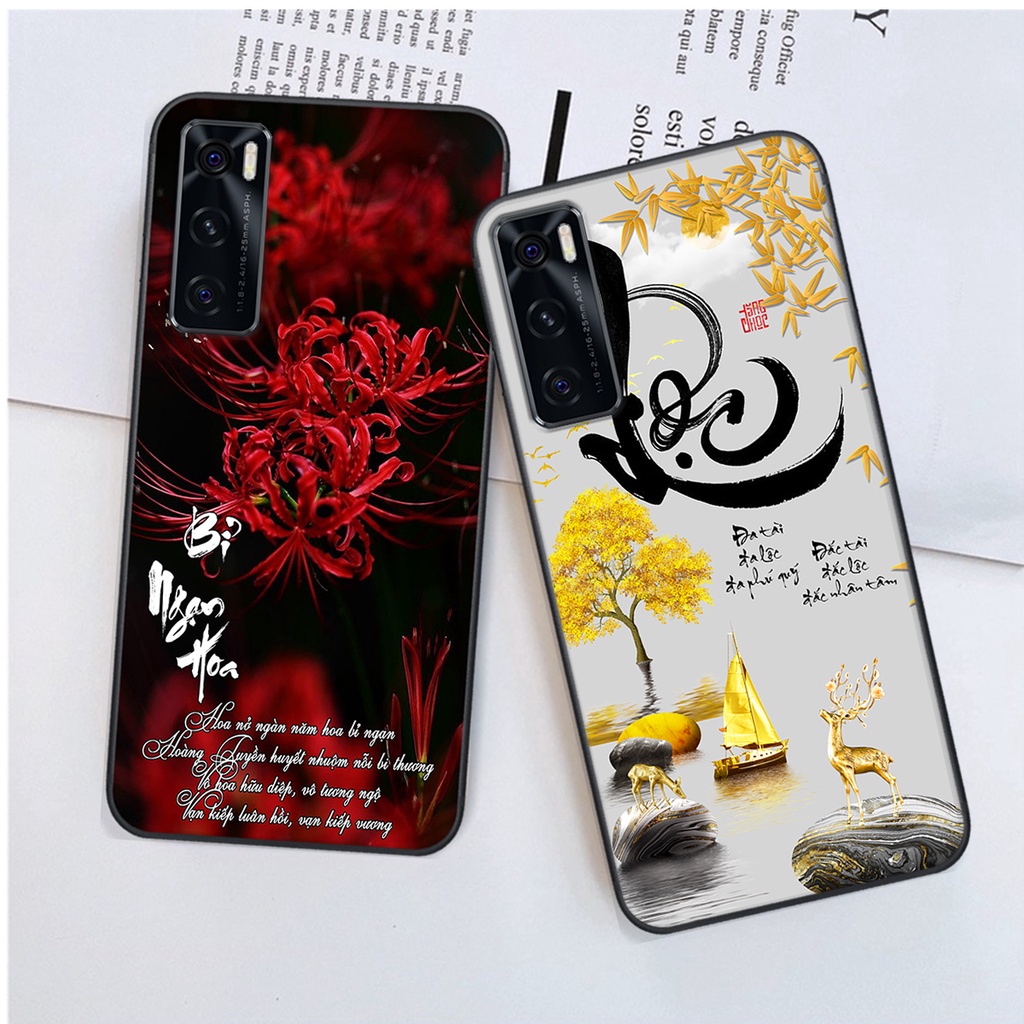 Ốp lưng Vivo V20 SE in hình chữ tài chữ lộc, Cha Mẹ, bình an SIÊU ĐẸP