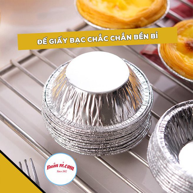 Set 100 đế làm bánh Tart trứng giấy bạc dùng 1 lần - Bát đựng gia vị, nước chấm – 01459