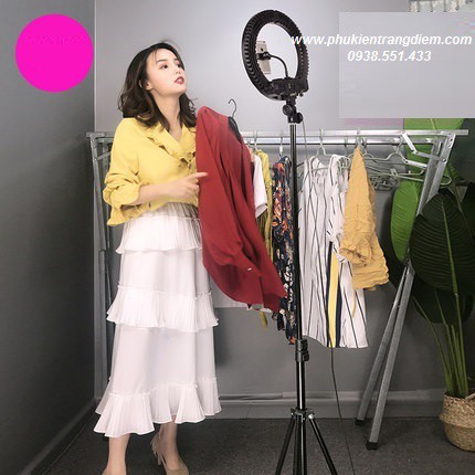 Đèn Livestream 35cm Hỗ Trợ Bán Hàng - Trang Điểm - Phun Xăm - Spa