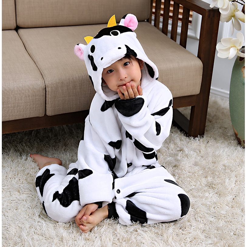 BỘ NỈ LIỀN THÂN HÌNH BÒ SỮA CỰC ĐÁNG YÊU CHO BÉ 4-12 TUỔI