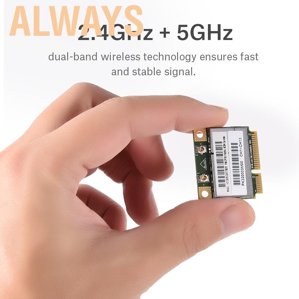 Thẻ Wifi Mini Bluetooth 2 Trong 1 Cho Intel / Ati Amd