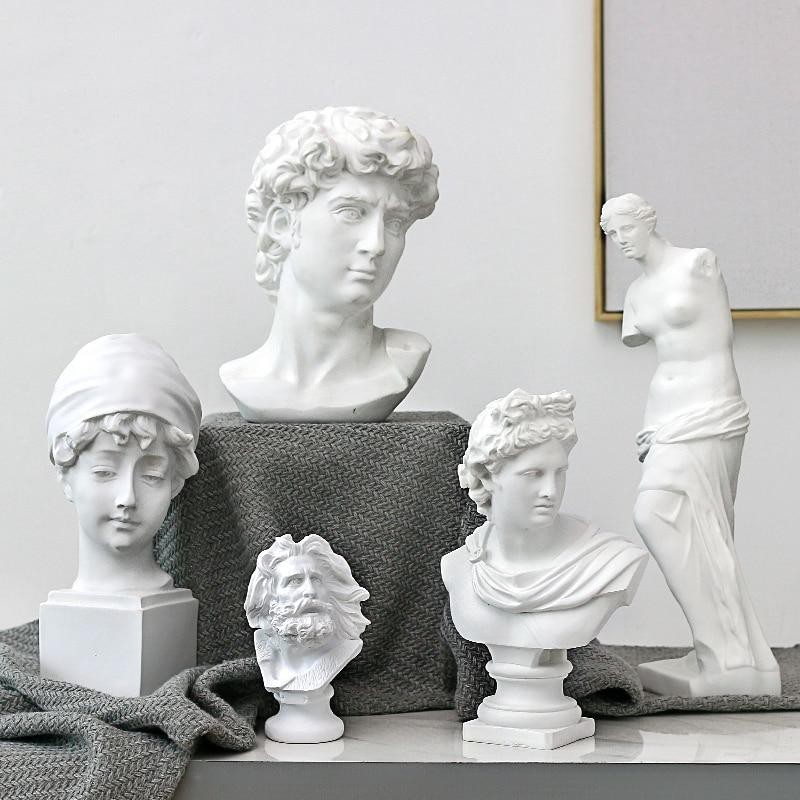 Set 20 đầu tượng Hy Lạp mini trang trí