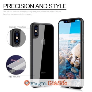 [FREESHIP 99K TOÀN QUỐC] Ốp dẻo lưng trong viền đen cho iPhone (ốp cách tân camera, hangtotgiasoc)