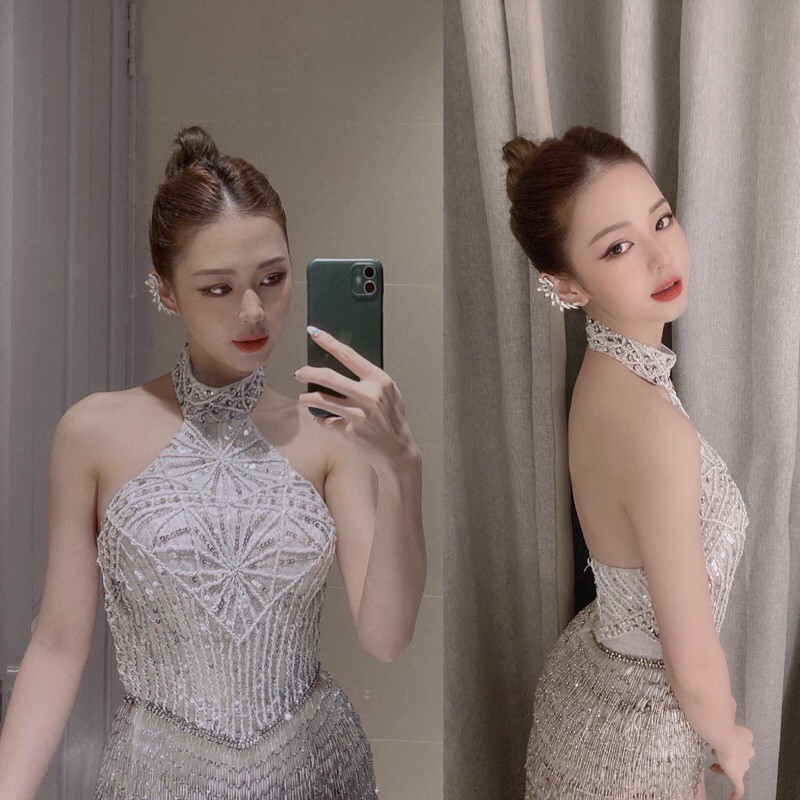 Khuyên Kẹp Vành Tai Đính Đá Đi Tiệc NHÀ NHỎ 1510