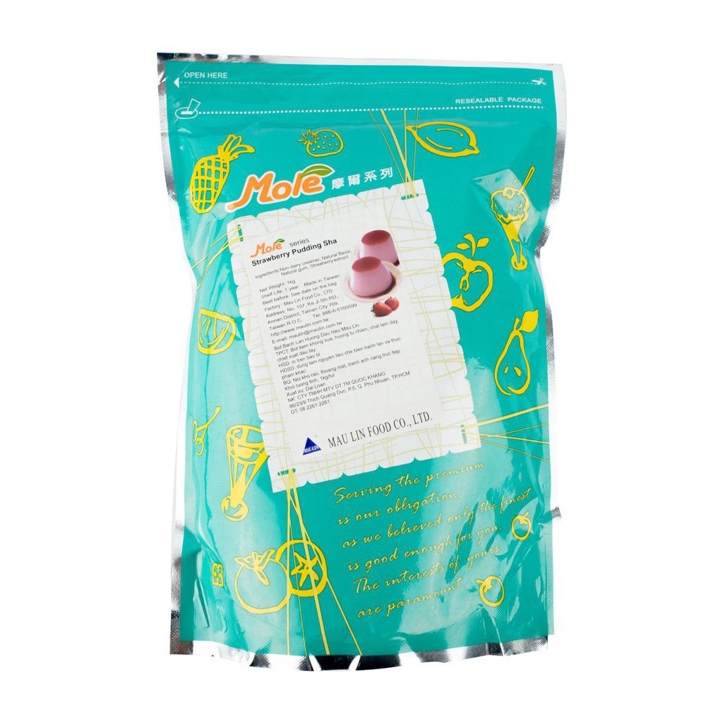Bột Pudding Mole các vị 1kg - Nguyên liệu pha chế CLOUD MART