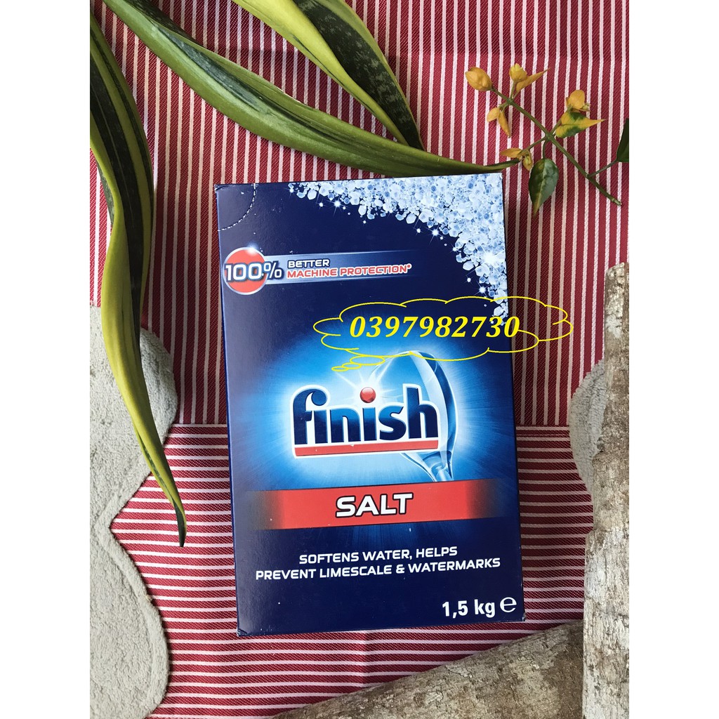 Combo: Viên rửa chén bát 70 viên + bóng 400ml - Finish Eco 0% + Muối Finish 1,5 kg