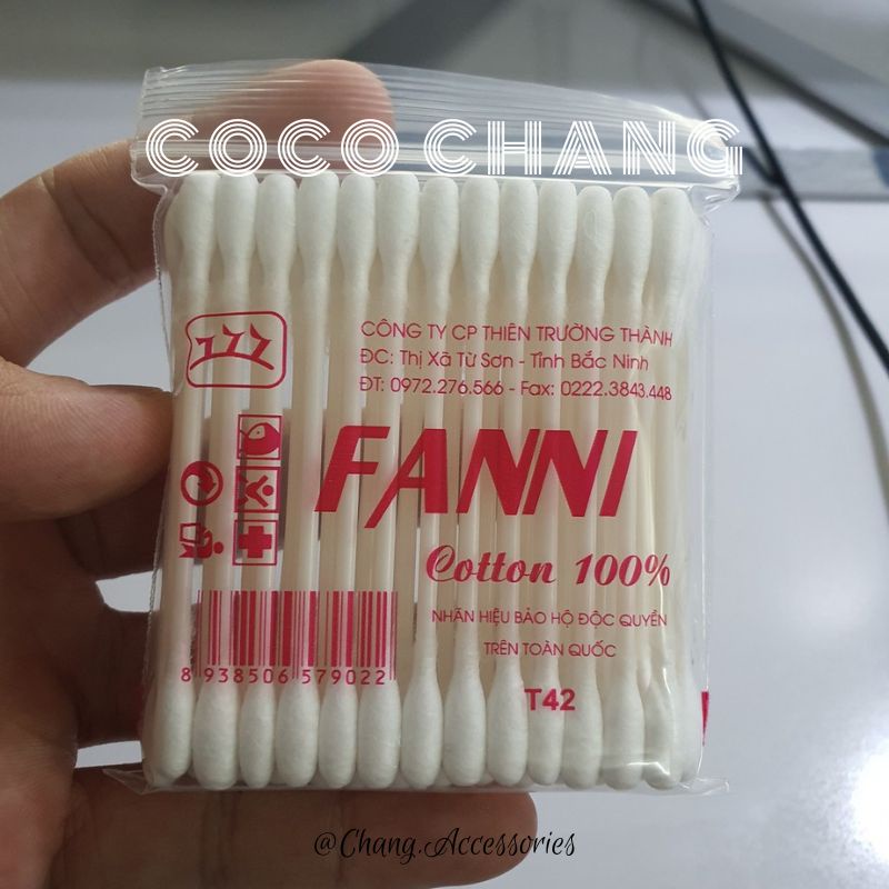 Tăm bông ngoáy tai 2 đầu dùng 1 lần tiện lợi  - cocochang