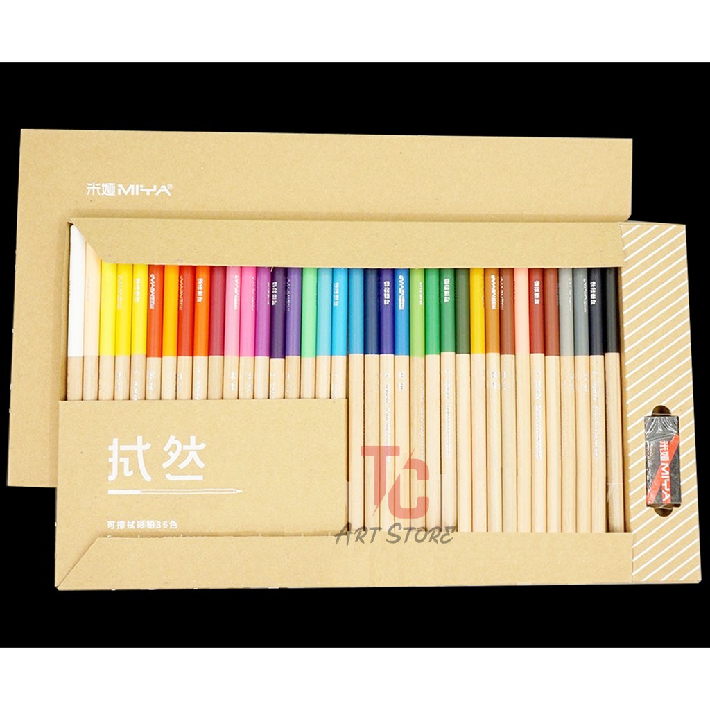 Màu chì Miya Erasable Coloured Pencil (set 24/36/48)