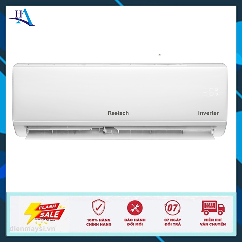 Máy lạnh Reetech Inverter 1.5 HP RTV12-TC-BI - CHƯA BAO GỒM CÔNG LẮP ĐẶT VÀ VẬT TƯ -