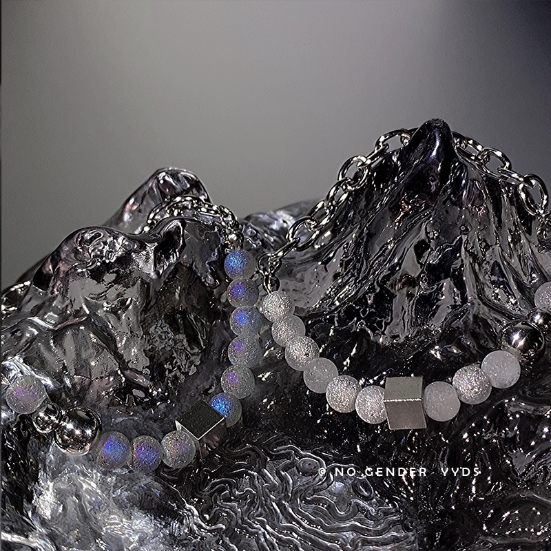 Vòng Tay Đính Hạt Hình Ngôi Sao Phong Cách hip hop Thời Trang Mới Cao Cấp Dành Cho Nam Nữ