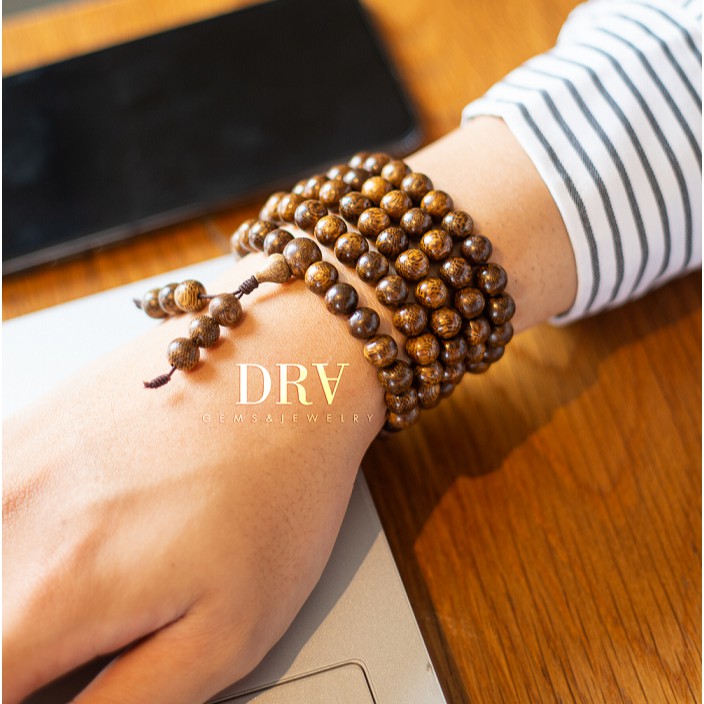 Chuỗi Vòng Tay Trầm Hương Tốc 108 hạt, Bình An, Loại 8mm Dành Cho Nam Nữ | BigBuy360 - bigbuy360.vn